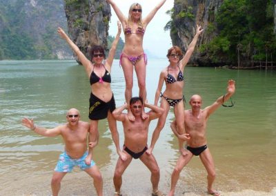 pyramide equipe skydance-show en thailande